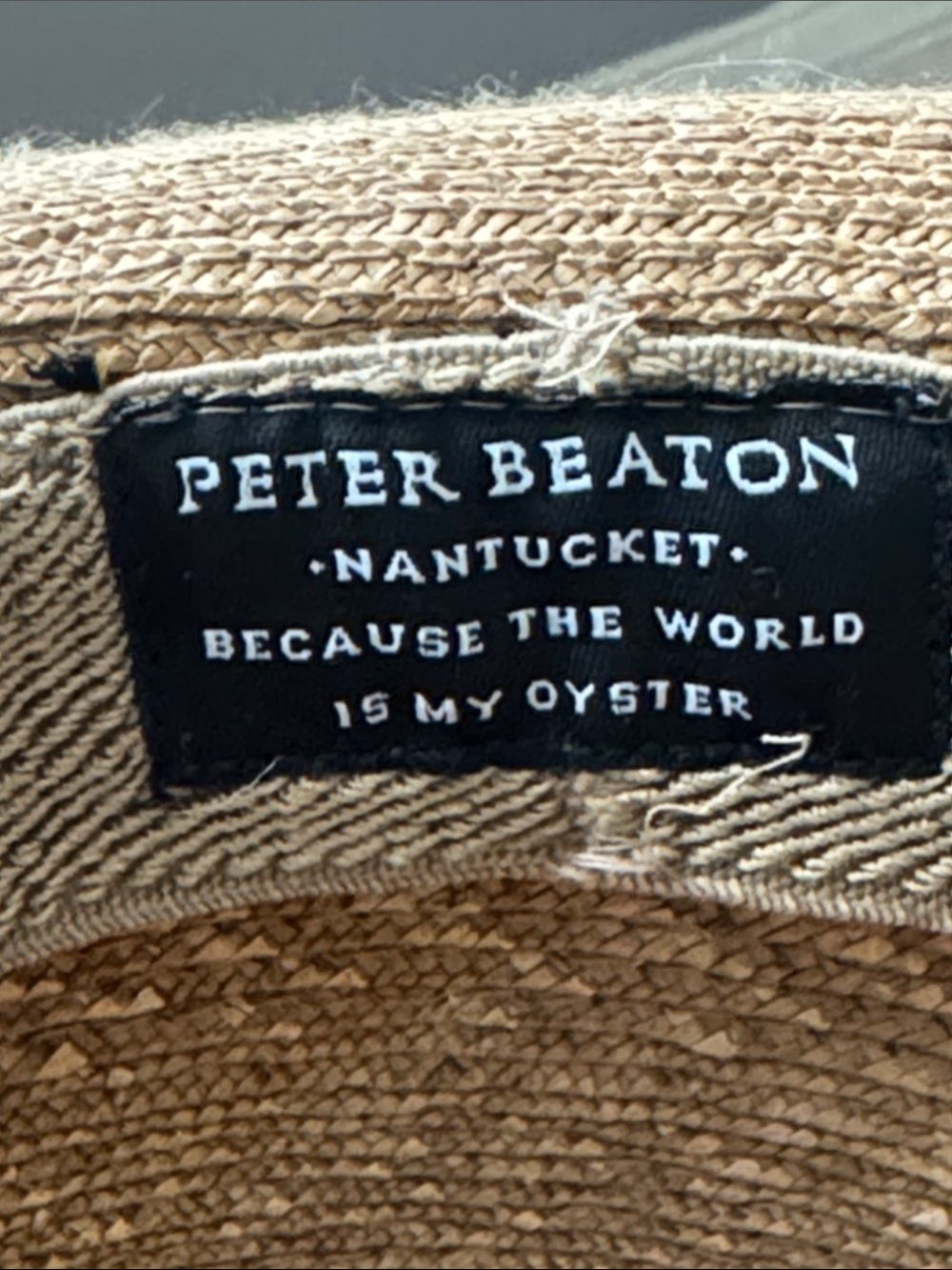 Peter Beaton Nantucket Woven Straw Children’s Hat - Natural - Picture 2 of 4